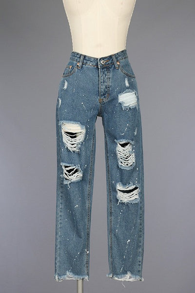 Destroyed jeans